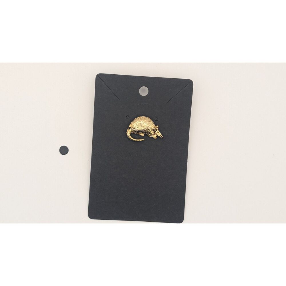 Vintage Gold Tone Armadillo Brooch Pin – Animal Jewelry, Southwestern Style